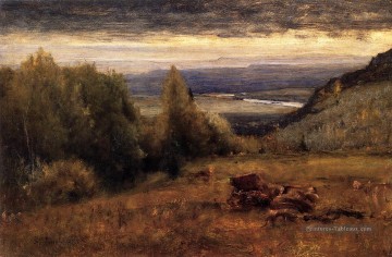 Du paysage de Sawangunk Montagnes Tonalist George Inness Peinture à l'huile